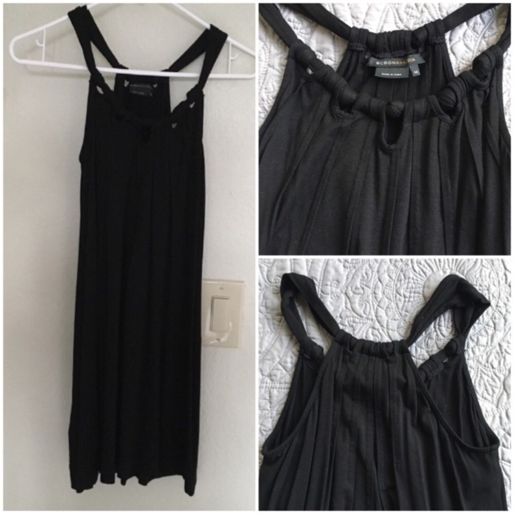 BCBGMaxAzria Black flowy dress size xs